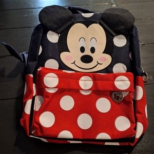 Small back back with baby Mickey mouse design.